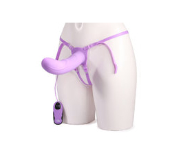   Fetish Fantasy Unisex Elite 8 Inch Hollow Strap On Vibrator 